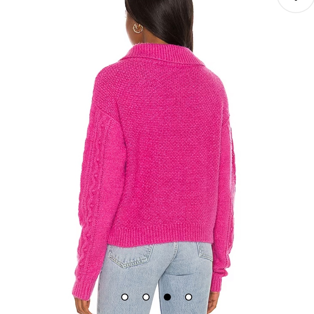 Free People Every Cloud Pullover Sweater Fuchsia Fizz‎ Sz. XS - Picture 3 of 10